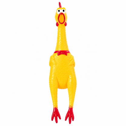 Funny Squeaky Chicken Dog Toy – Interactive Chew & Squeak Toy 🐔🐾