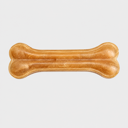 Chew bones made from natural buffalo hide for dogs – A durable chew product that helps protect dental health